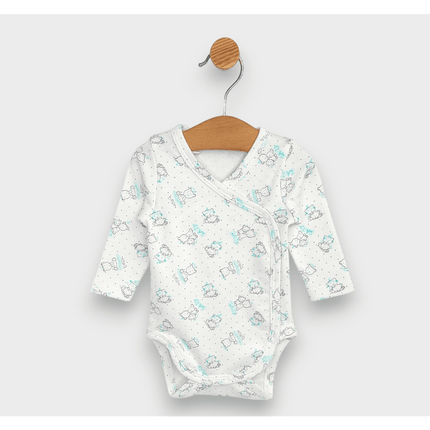 Rainy Бебешко боди със странично закопчаване Сиви мечета Baby 48 - 68см.
