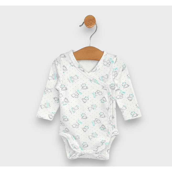 Rainy Бебешко боди със странично закопчаване Сиви мечета Baby 48 - 68см.