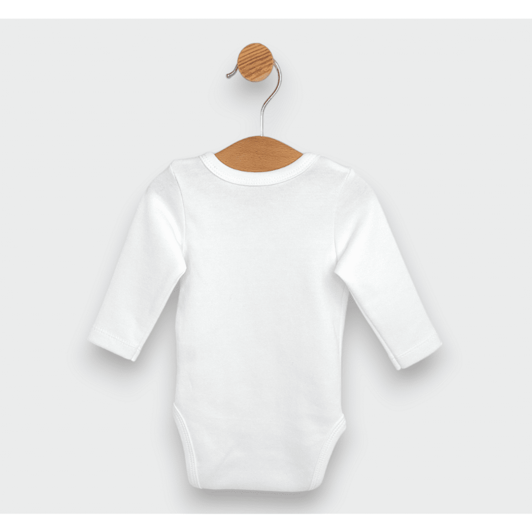 Rainy Бебешко боди Зайче с корона със странично закопчаване 48-68 см. екрю