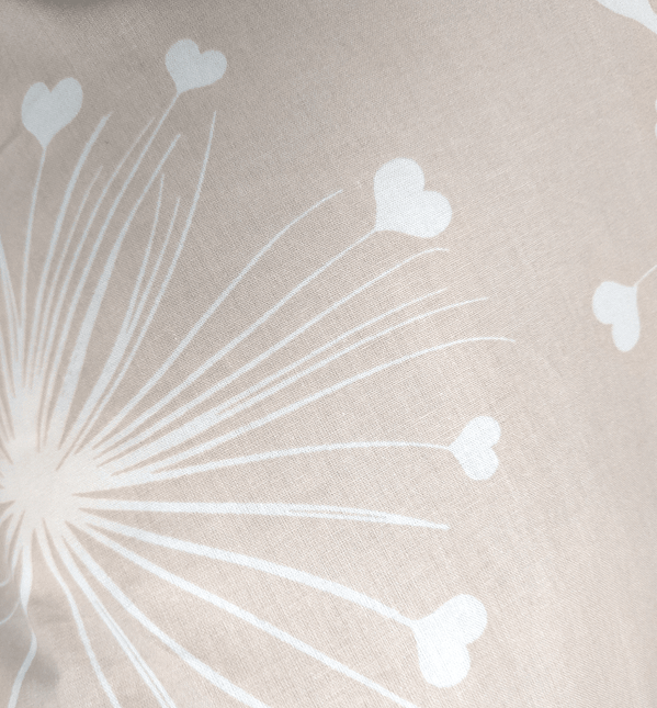 Rainy Бебешко гнездо с ограничители Бежови глухарчета