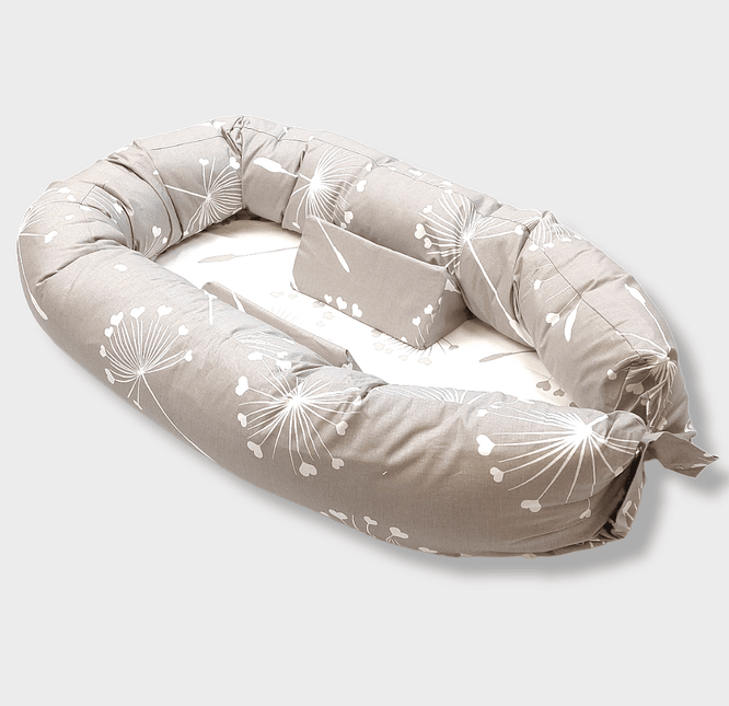 Rainy Бебешко гнездо с ограничители Кафяви глухарчета