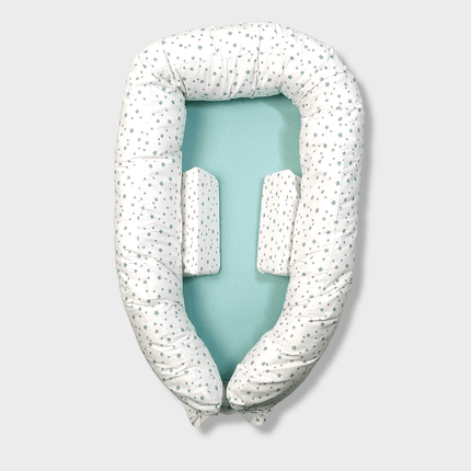 Rainy Бебешко гнездо с ограничители Мента звезди