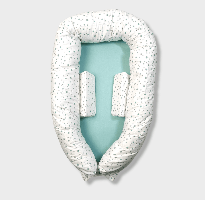 Rainy Бебешко гнездо с ограничители Мента звезди