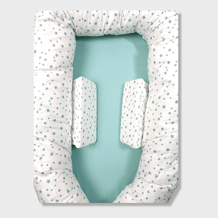 Rainy Бебешко гнездо с ограничители Мента звезди