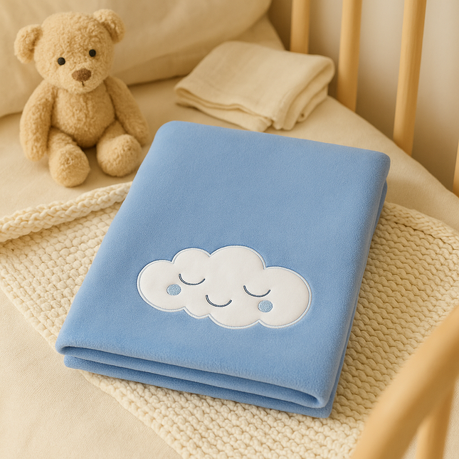 Rainy Бебешко одеяло Облаче 90/110 син