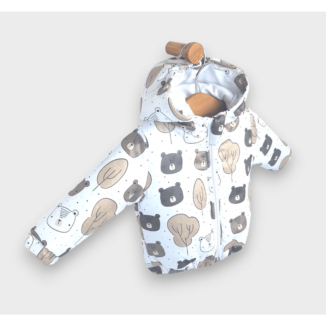 Rainy Бебешко Ватирано яке 62 - 92 см. Bears and trees