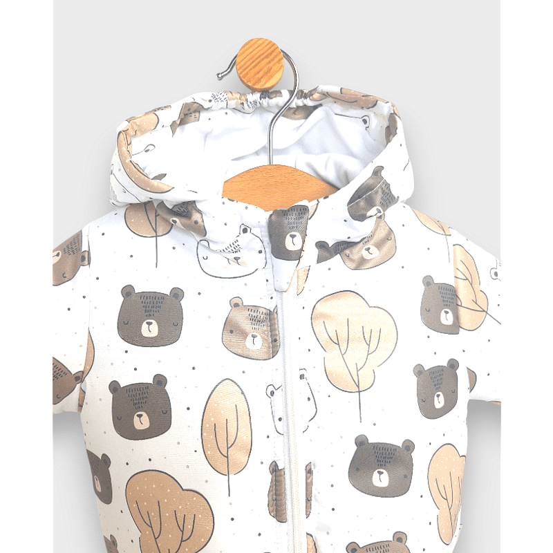 Rainy Бебешко Ватирано яке 62 - 92 см. Bears and trees