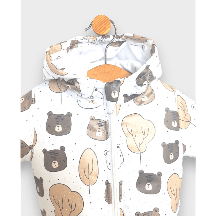 Rainy Бебешко Ватирано яке 62 - 92 см. Bears and trees