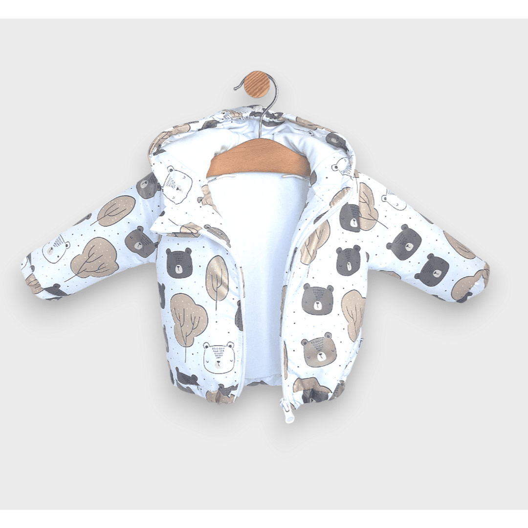 Rainy Бебешко Ватирано яке 62 - 92 см. Bears and trees