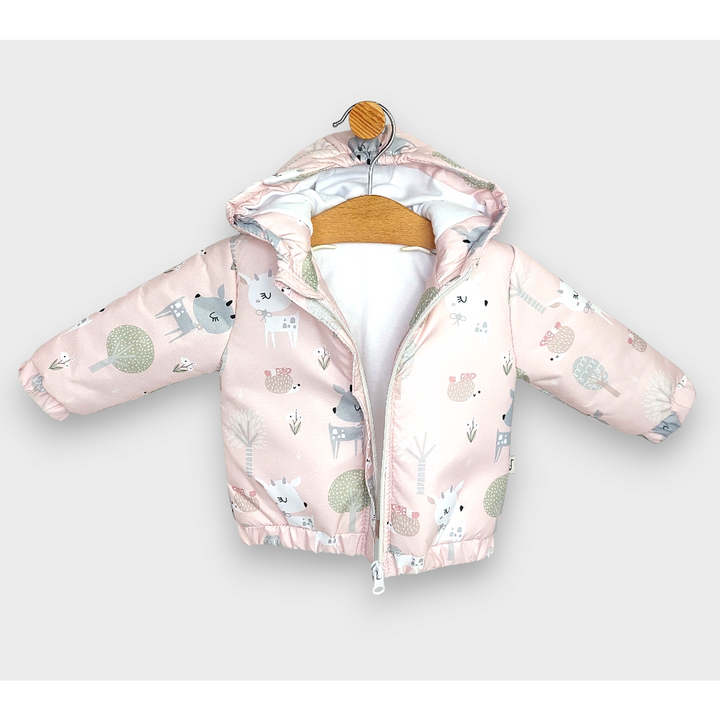 Rainy Бебешко Ватирано яке 62 - 92 см. Pink deer