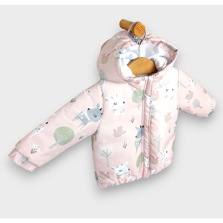 Rainy Бебешко Ватирано яке 62 - 92 см. Pink deer