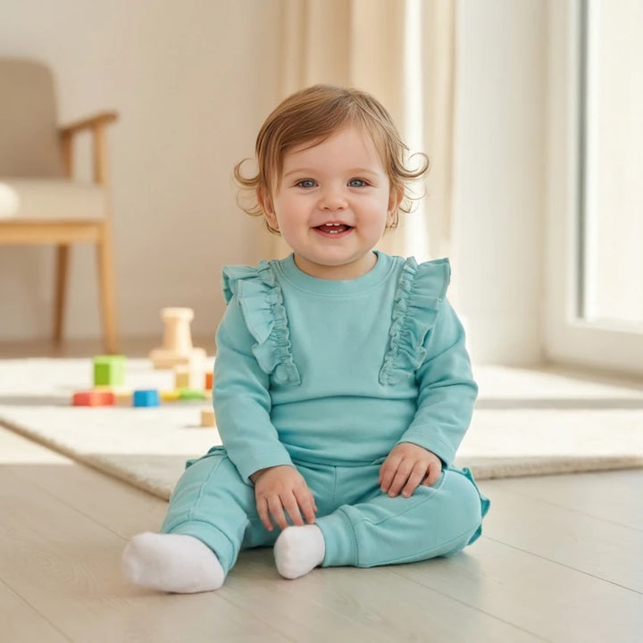 Rainy Бебешка блуза с дълъг ръкав и харбали 62-92 см. аква