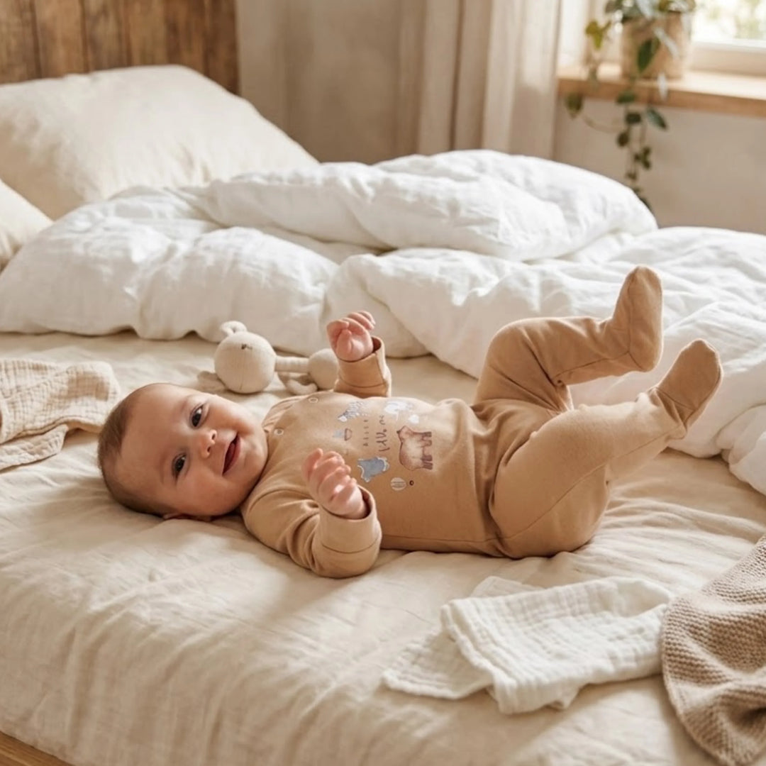Rainy Бебешки гащеризон Little one с дълъг ръкав 56-74см. мока