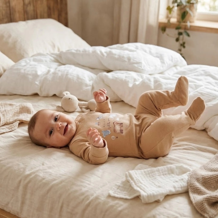 Rainy Бебешки гащеризон Little one с дълъг ръкав 56-74см. мока