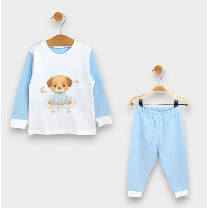 Rainy Детска пижама с дълъг ръкав Dog 80 - 104 см. син