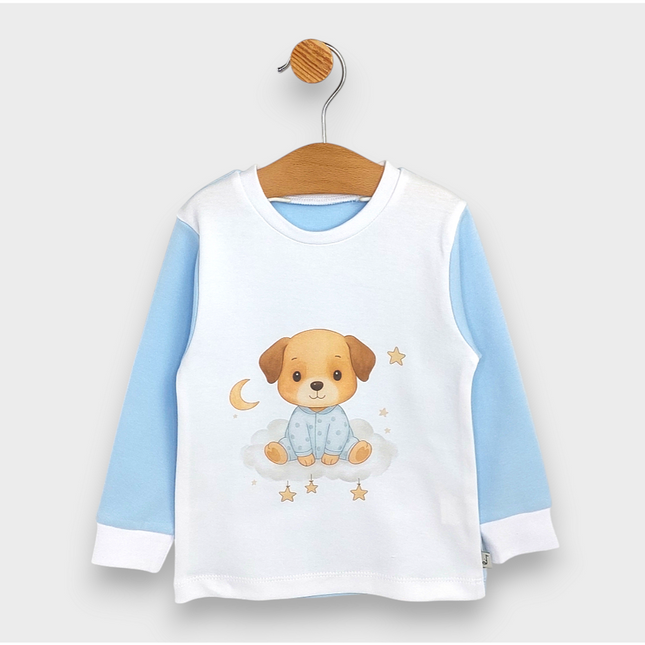 Rainy Детска пижама с дълъг ръкав Dog 80 - 104 см. син