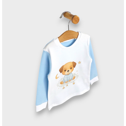 Rainy Детска пижама с дълъг ръкав Dog 80 - 104 см. син