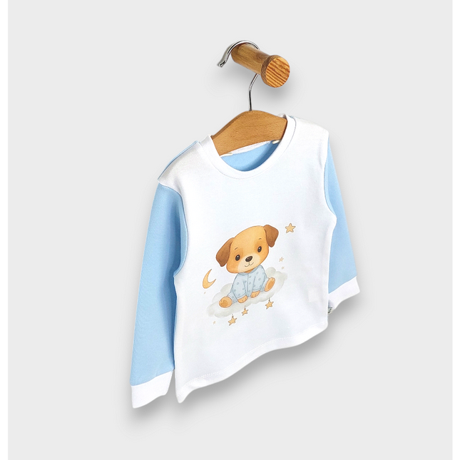Rainy Детска пижама с дълъг ръкав Dog 80 - 104 см. син