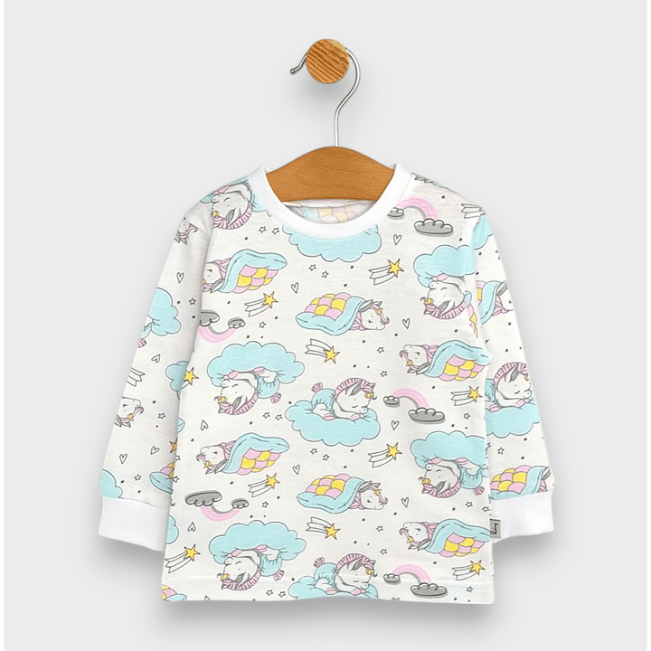 Rainy Детска пижама с дълъг ръкав Еднорог на облак 74-110см.