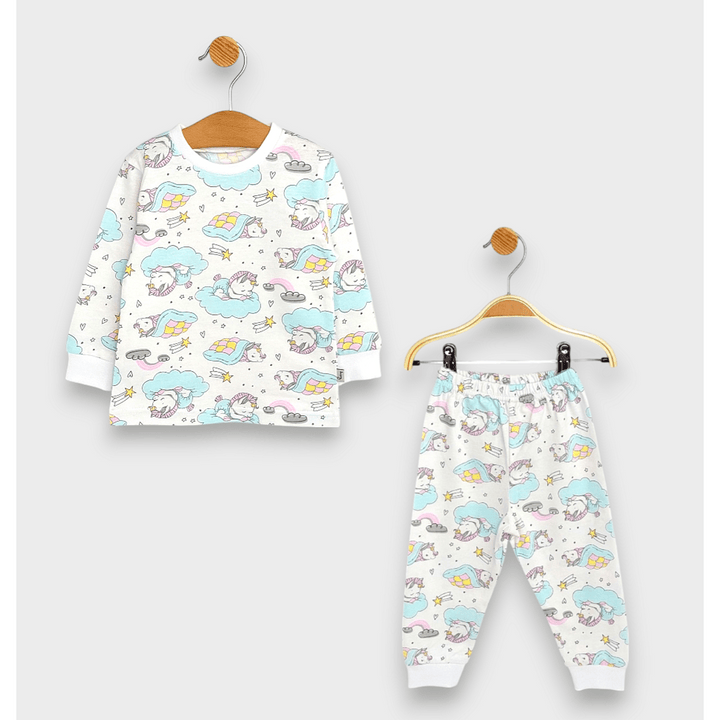 Rainy Детска пижама с дълъг ръкав Еднорог на облак 74-110см.