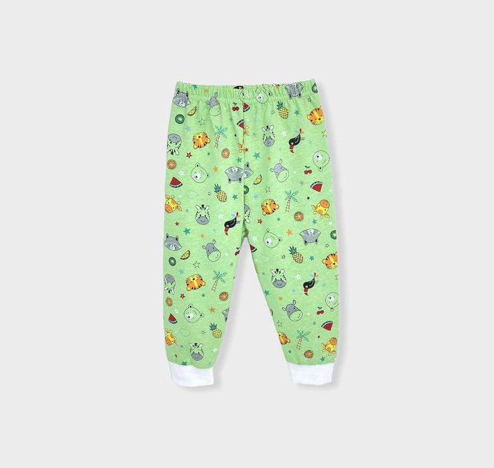 Rainy Детска пижама с дълъг ръкав Print green