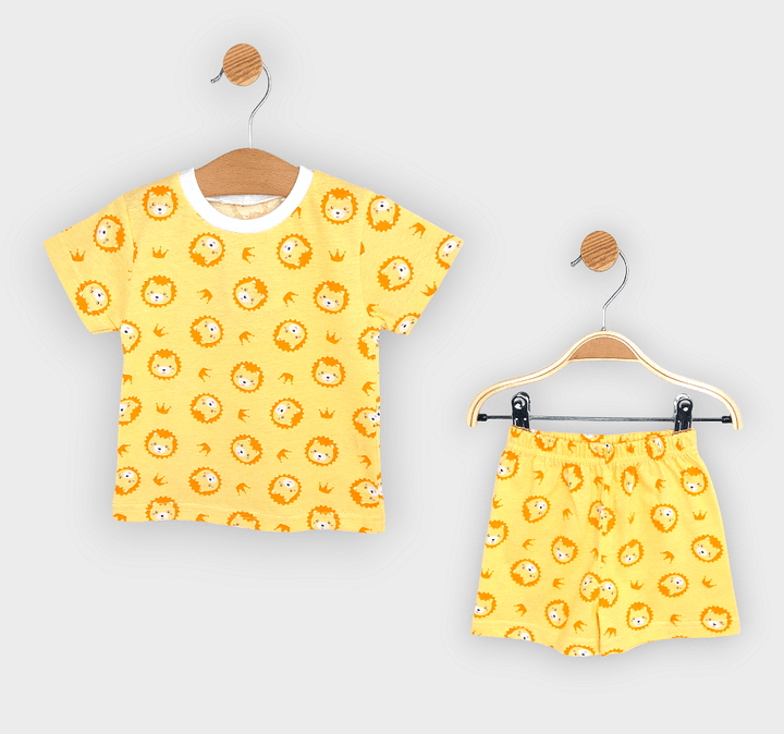 Rainy Детска пижама с къс ръкав Лъвчета 74-110 см.