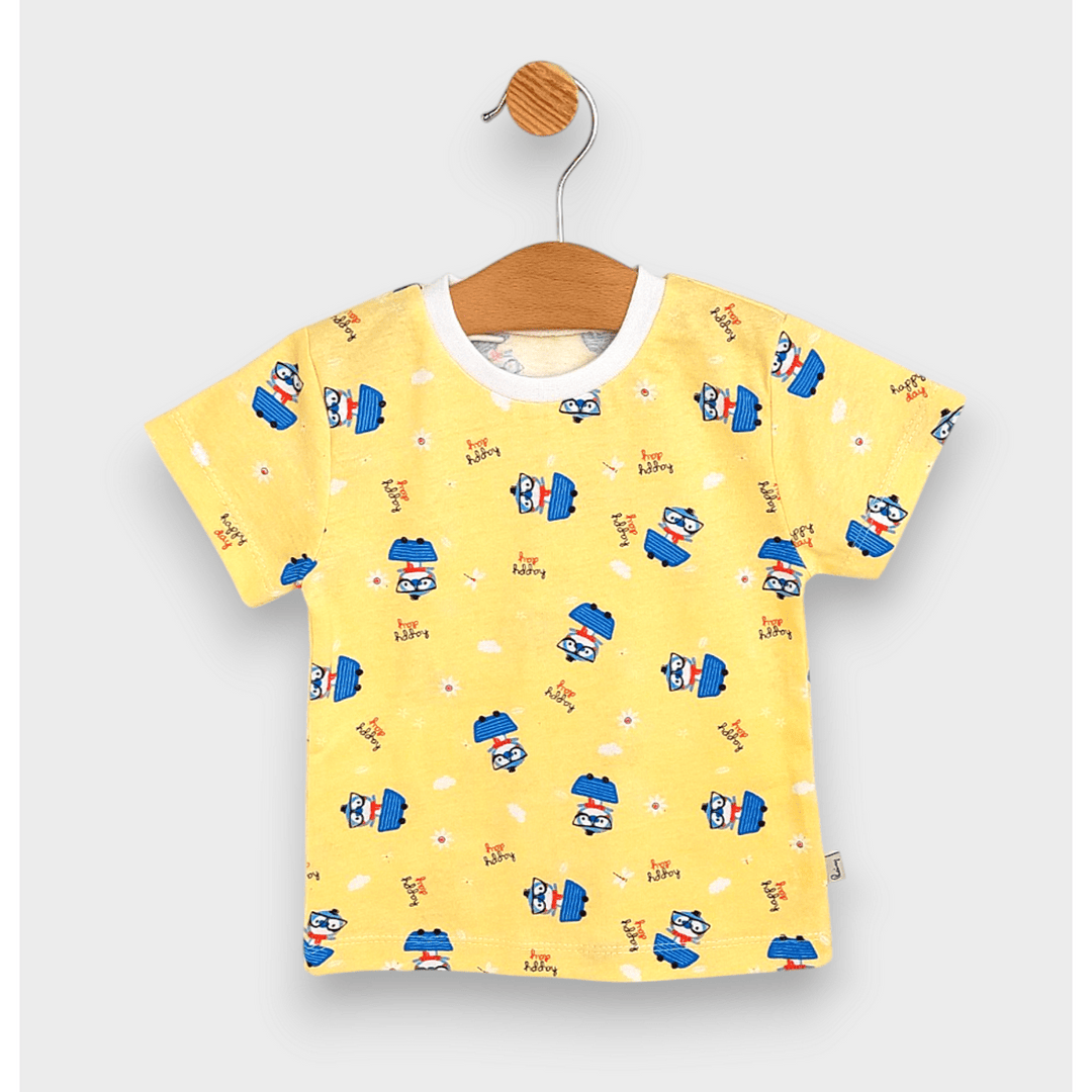 Rainy Детска пижама с къс ръкав Синьо пиле 74-110 см.