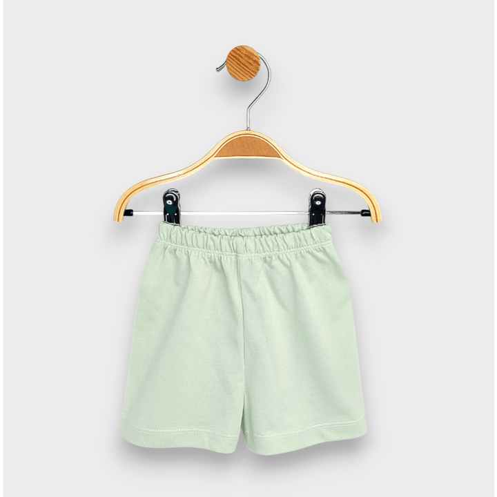 Rainy Детска пижама с къс ръкав Спящо мече 74 - 110 см. екрю/ябълка