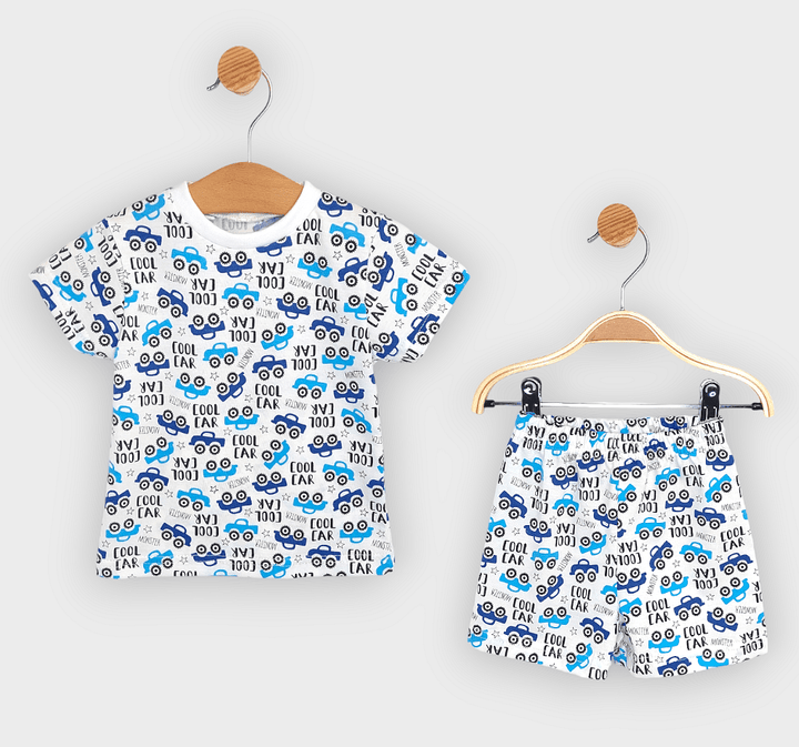 Rainy Детска пижама с къс ръкав Cool car 74-110 см.