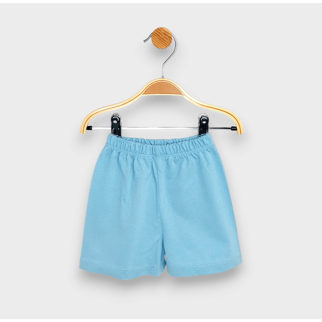 Rainy Детска пижама с къс ръкав Звездно мече син 74 - 110 см. бял/небе