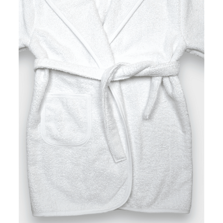 Rainy Детски халат с ушички 1-4 г. Мече бял