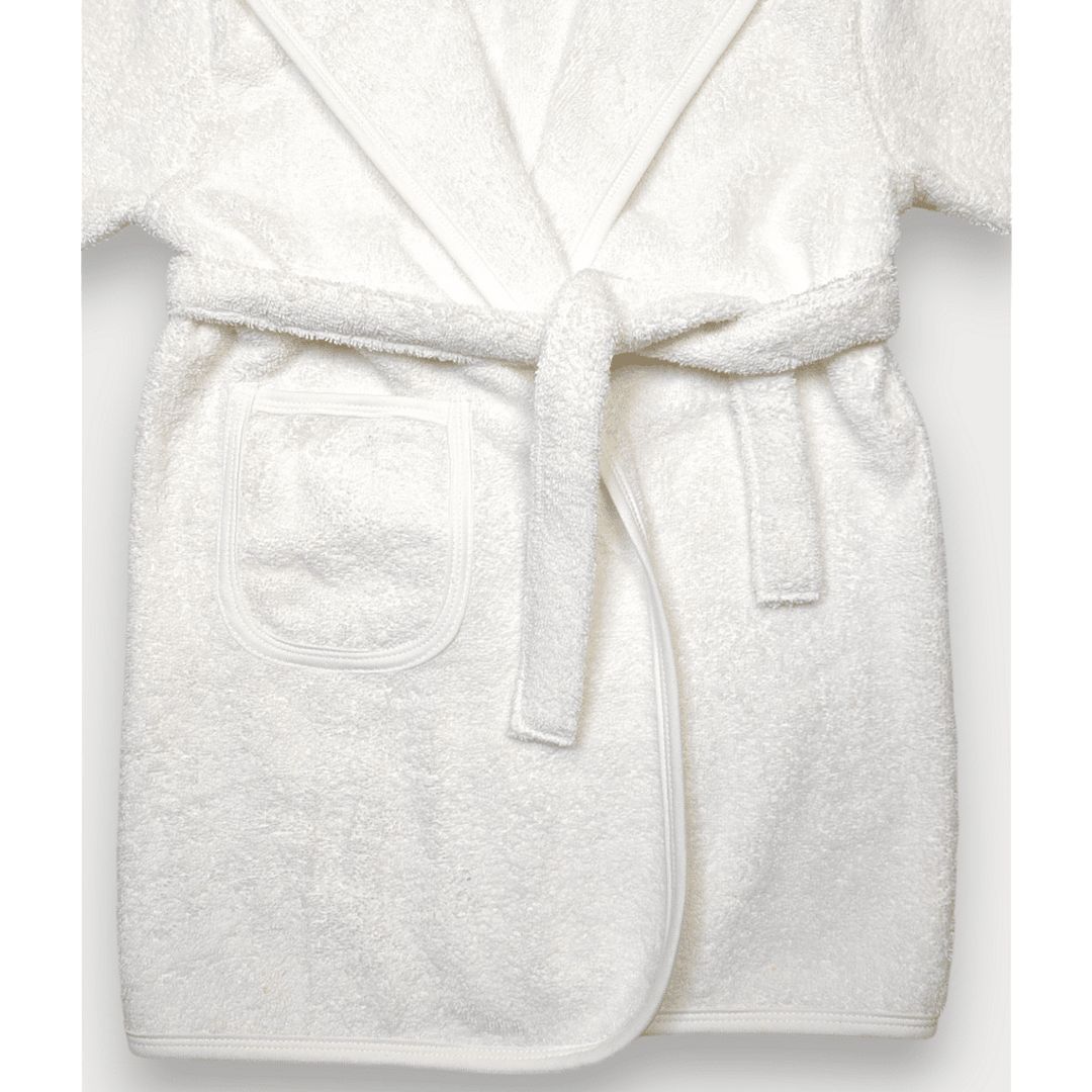 Rainy Детски халат с ушички 1-4 г. Мече екрю