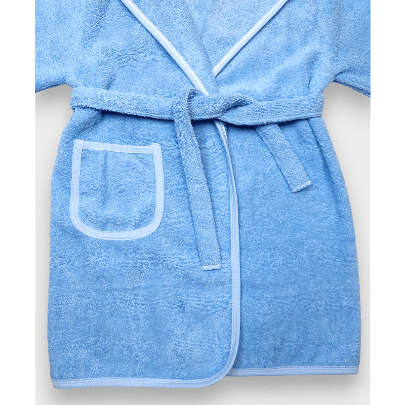 Rainy Детски халат с ушички 1-4 г. Мече син