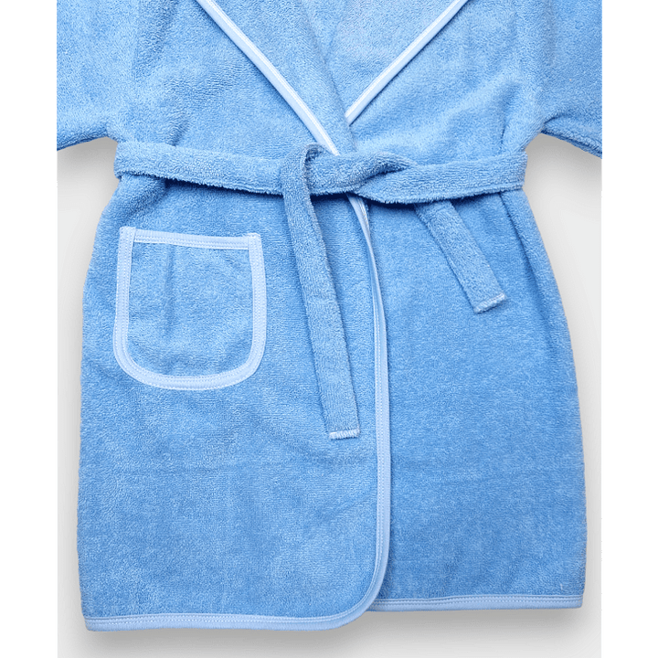 Rainy Детски халат с ушички 1-4 г. Мече син