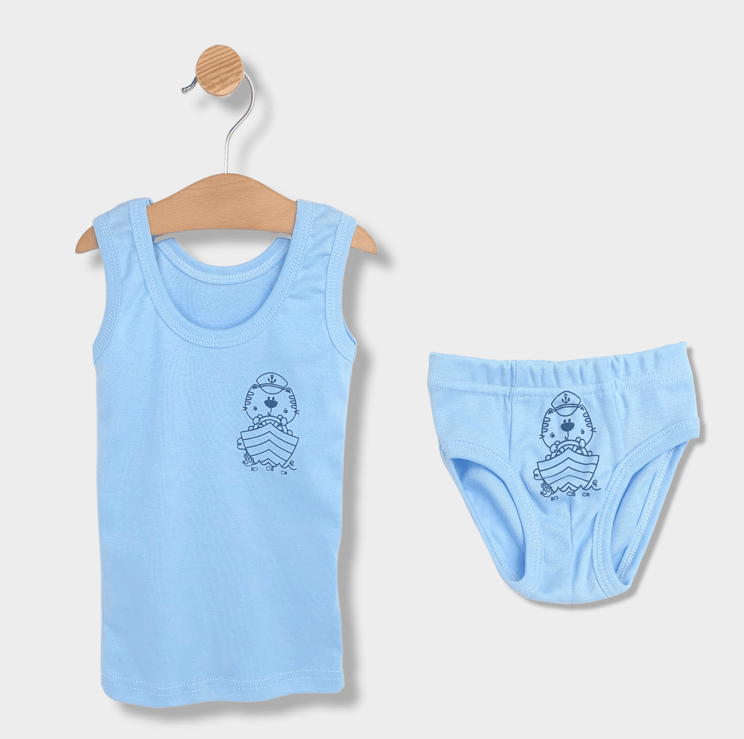 Rainy Детски комплект 2 части Мечо Mоряк син