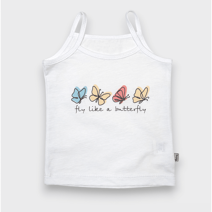 Rainy Детски корсаж Пеперудки 80-110см. бял