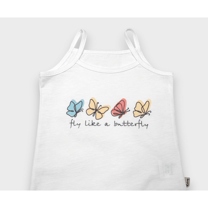 Rainy Детски корсаж Пеперудки 80-110см. бял