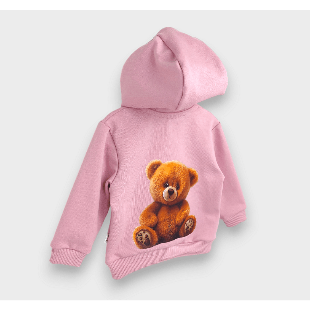 Rainy Детски суитшърт Cute Bear 62-92 см. пепел от рози