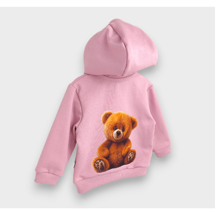 Rainy Детски суитшърт Cute Bear 62-92 см. пепел от рози