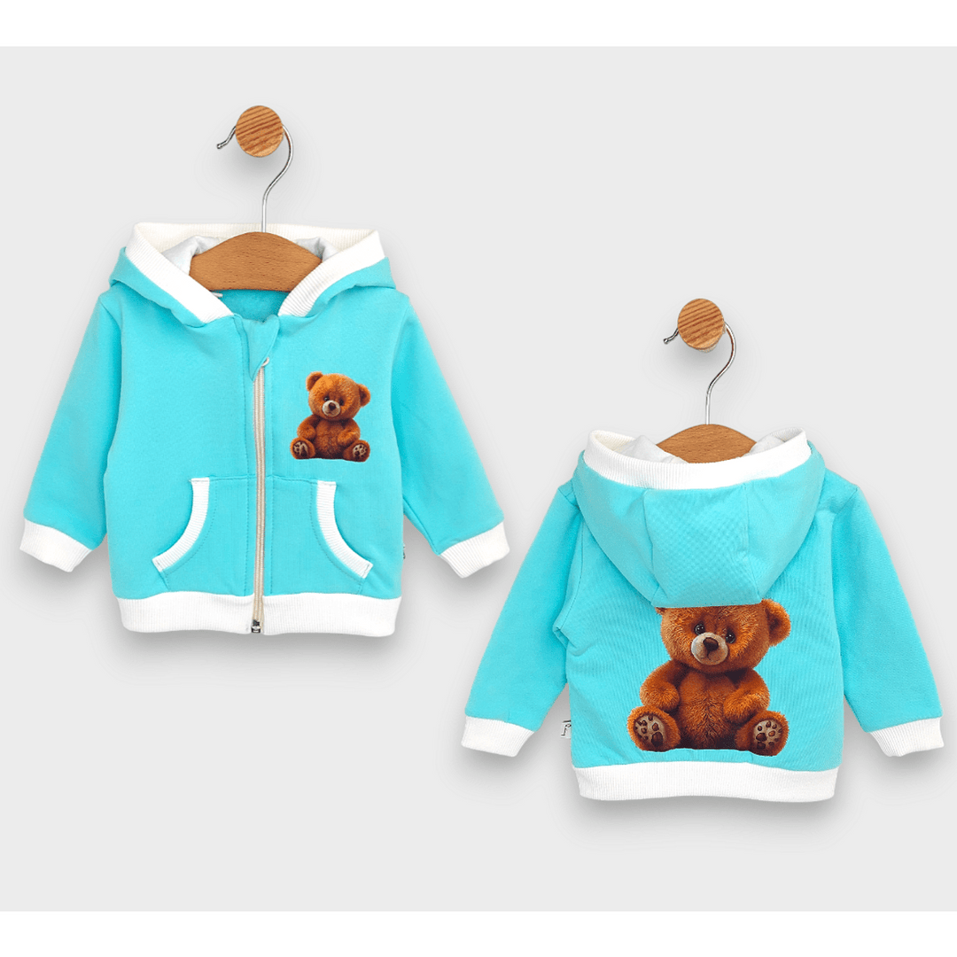 Rainy Детски суитшърт Cute Bear 62-92 см. резеда