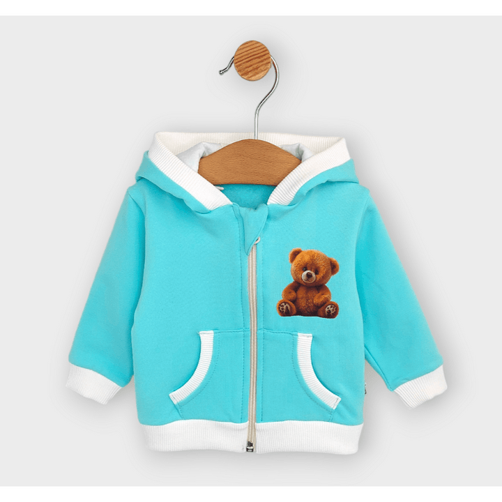 Rainy Детски суитшърт Cute Bear 62-92 см. резеда