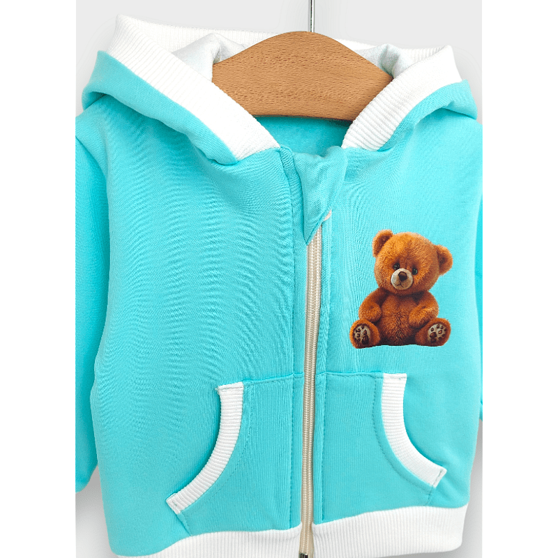 Rainy Детски суитшърт Cute Bear 62-92 см. резеда