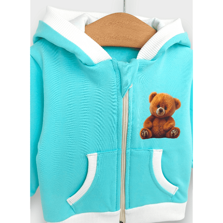 Rainy Детски суитшърт Cute Bear 62-92 см. резеда
