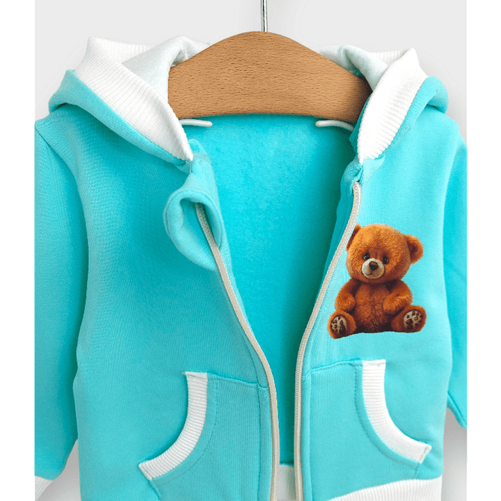 Rainy Детски суитшърт Cute Bear 62-92 см. резеда