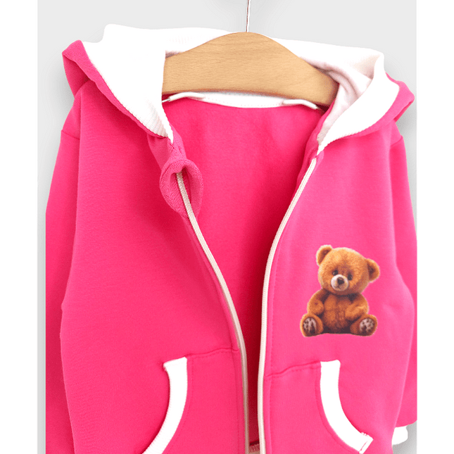 Rainy Детски суитшърт Cute Bear 80-92 см. розов