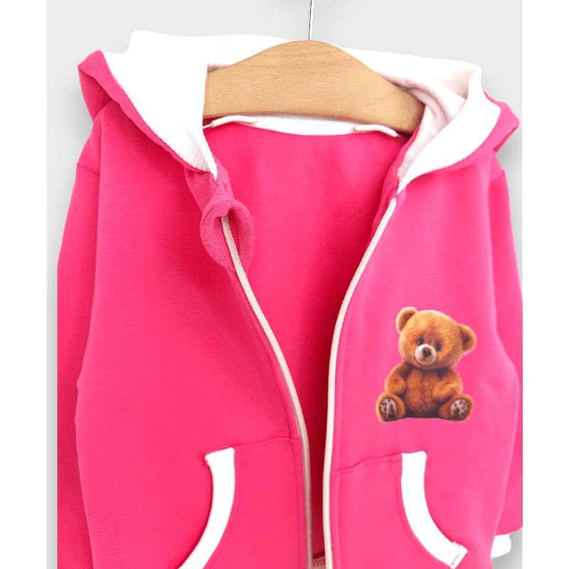 Rainy Детски суитшърт Cute Bear 80-92 см. розов