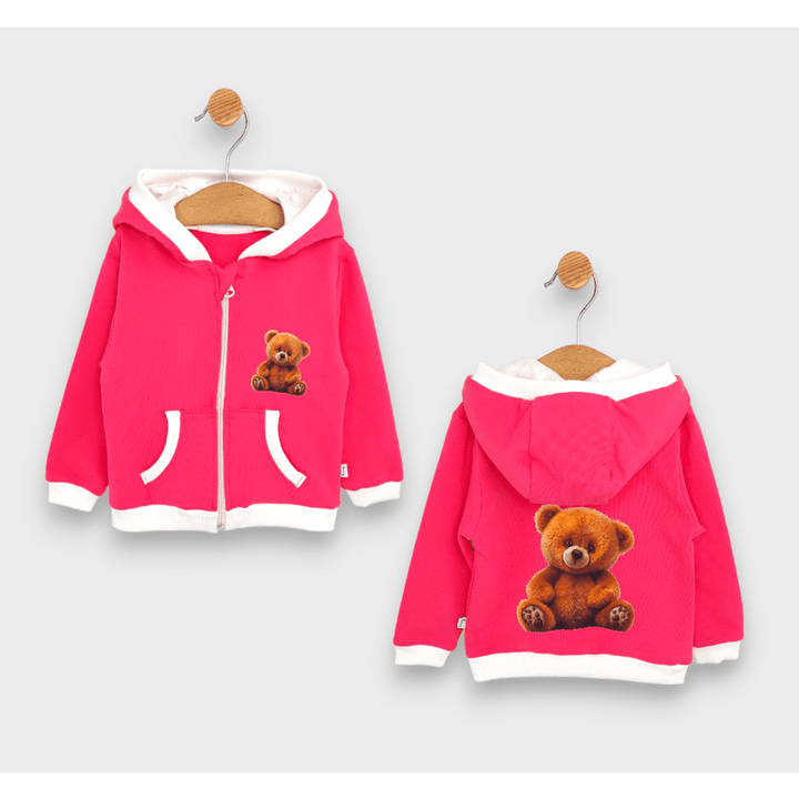 Rainy Детски суитшърт Cute Bear 80-92 см. розов