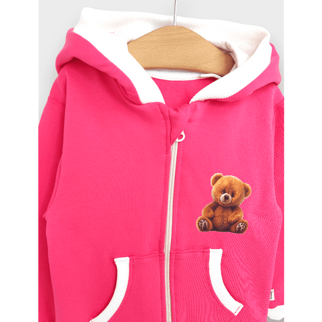 Rainy Детски суитшърт Cute Bear 80-92 см. розов