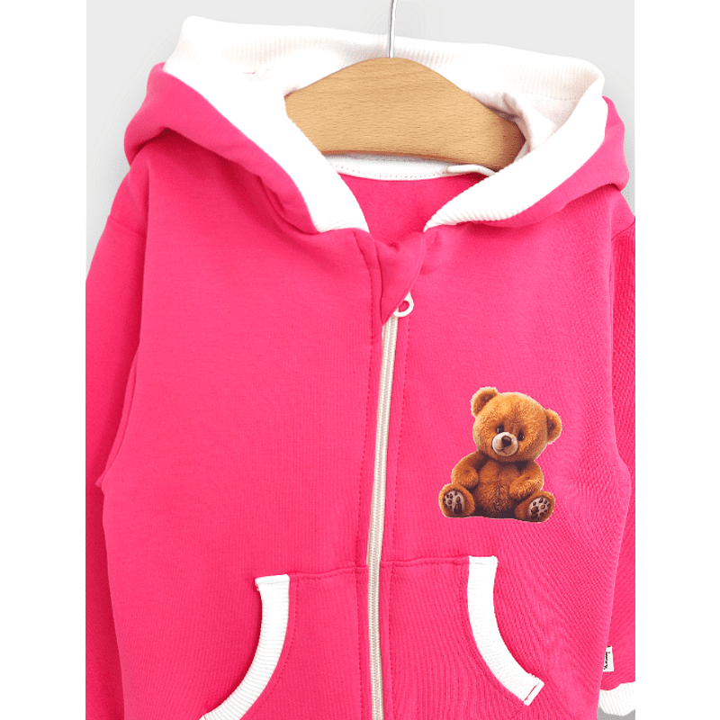 Rainy Детски суитшърт Cute Bear 80-92 см. розов