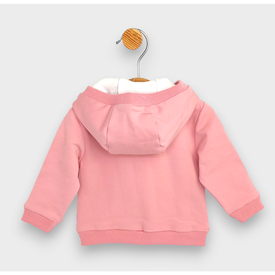 Rainy Детски суитшърт Коте с панделка 62-92 см. пудра